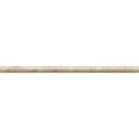 Cappuccino Polished Pencil Liner Trim Tile 1/2x12"